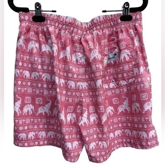 Boardies Apparel Menx L Pink Swim trunk Shorts With Elephants - Picture 6 of 6